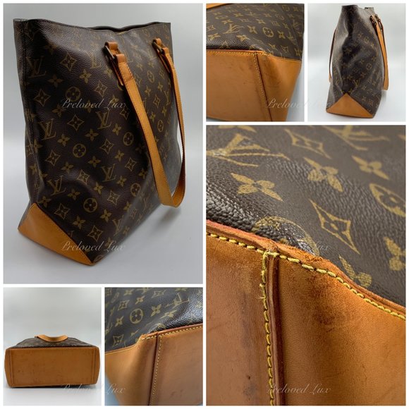 Authentic LOUIS VUITTON Monogram Cabas Mezzo Tote Shoulder Bag - Picture 9 of 16